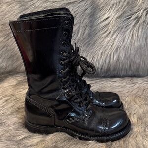 Corcoran Black Combat Boots Size 6